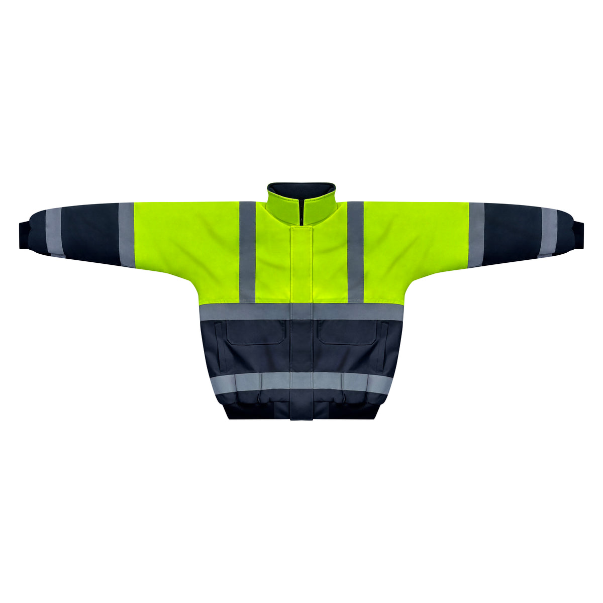 Hi vis taped bomber jacket